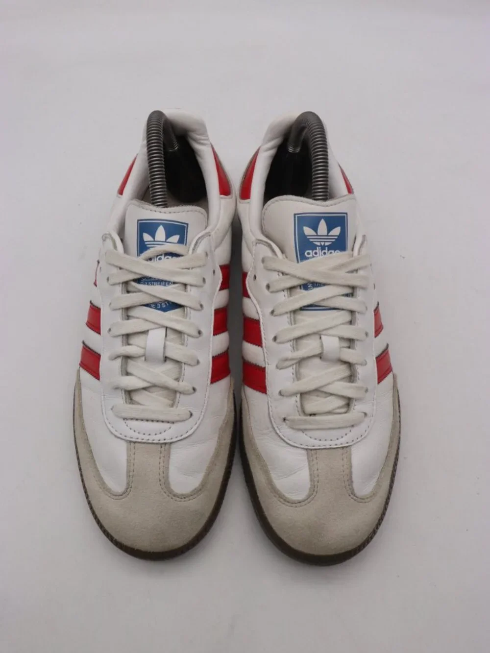 adidas Originals Samba OG Men's Size 7.5 Shoes White Better Scarlet Red Sneaker